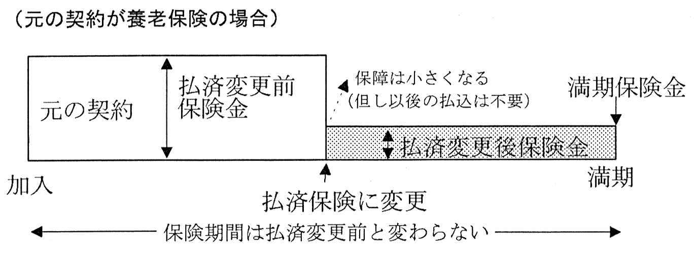 払済保険のイメージ